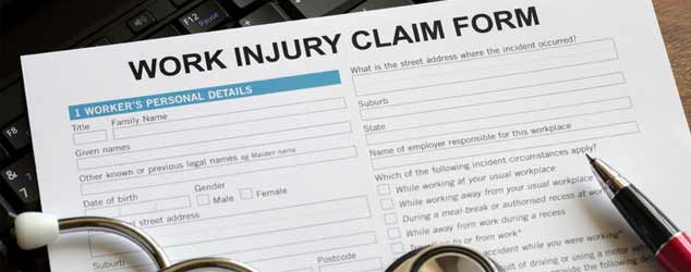 Formulario de reclamo por lesiones laborales